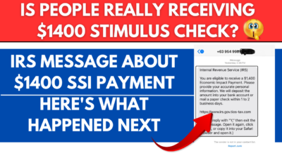 IRS $1400 Stimulus Check 2025